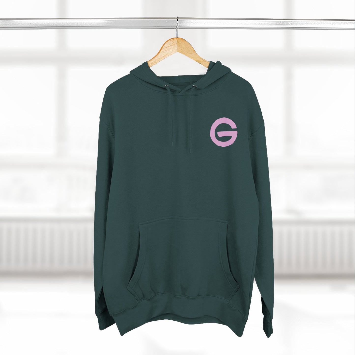 Minimalist Pink G Logo Hoodie
