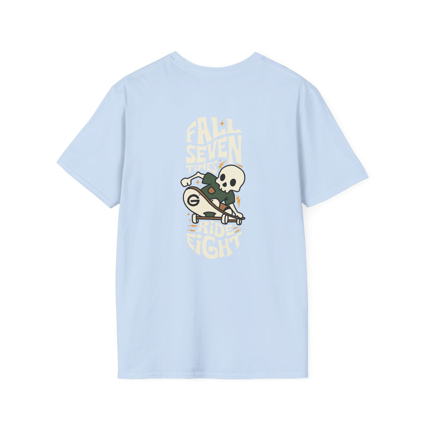 Skater Skull Tee Skateboard Graphic T-Shirt
