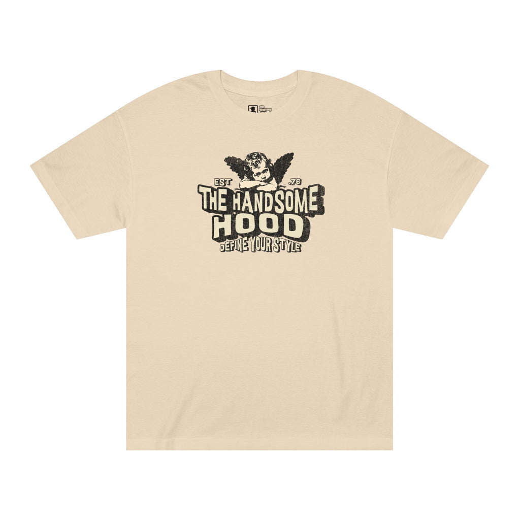 The Handsome Hood Tee — Vintage Cherub Graphic T‑Shirt