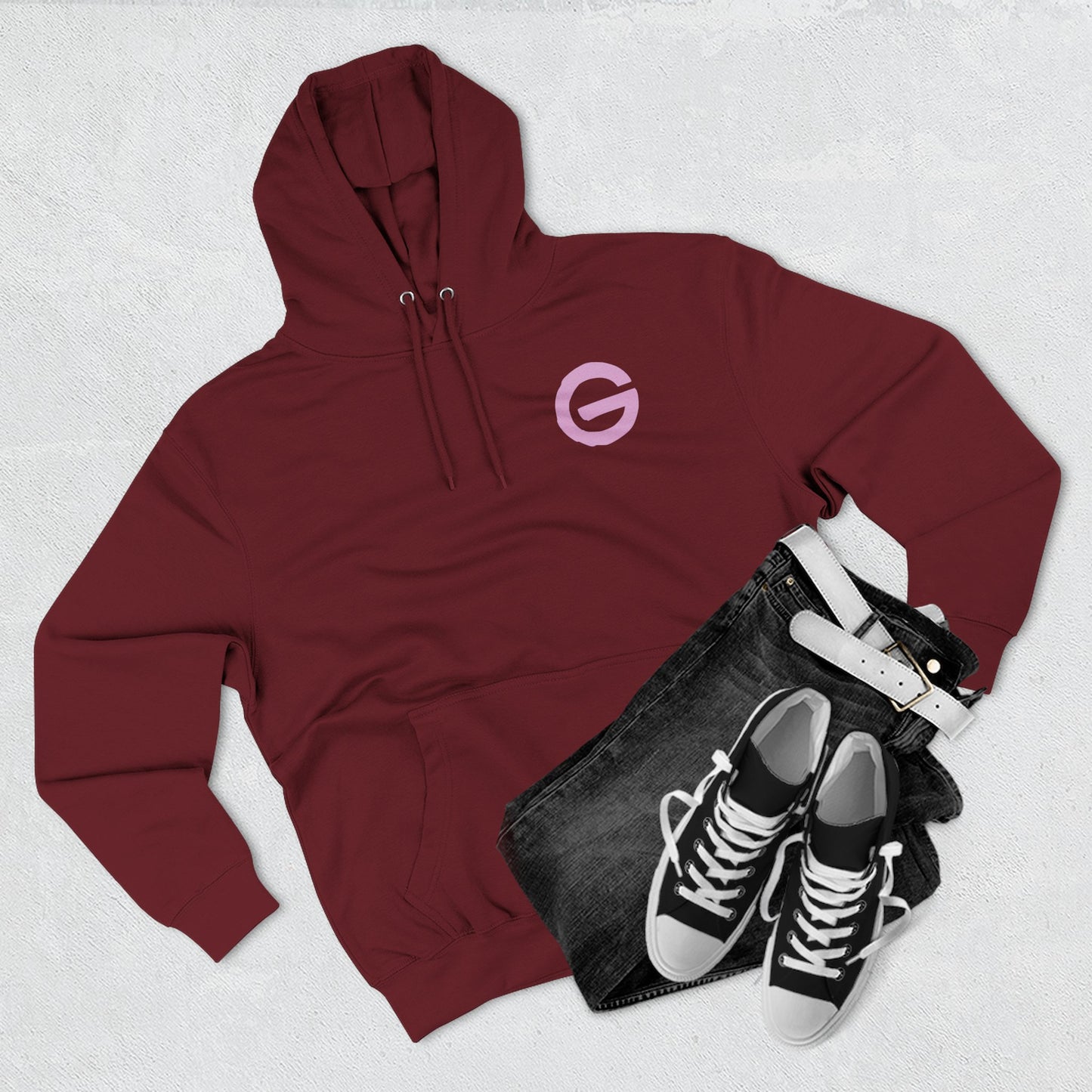 Hustle Flow Pink Graphic Hoodie