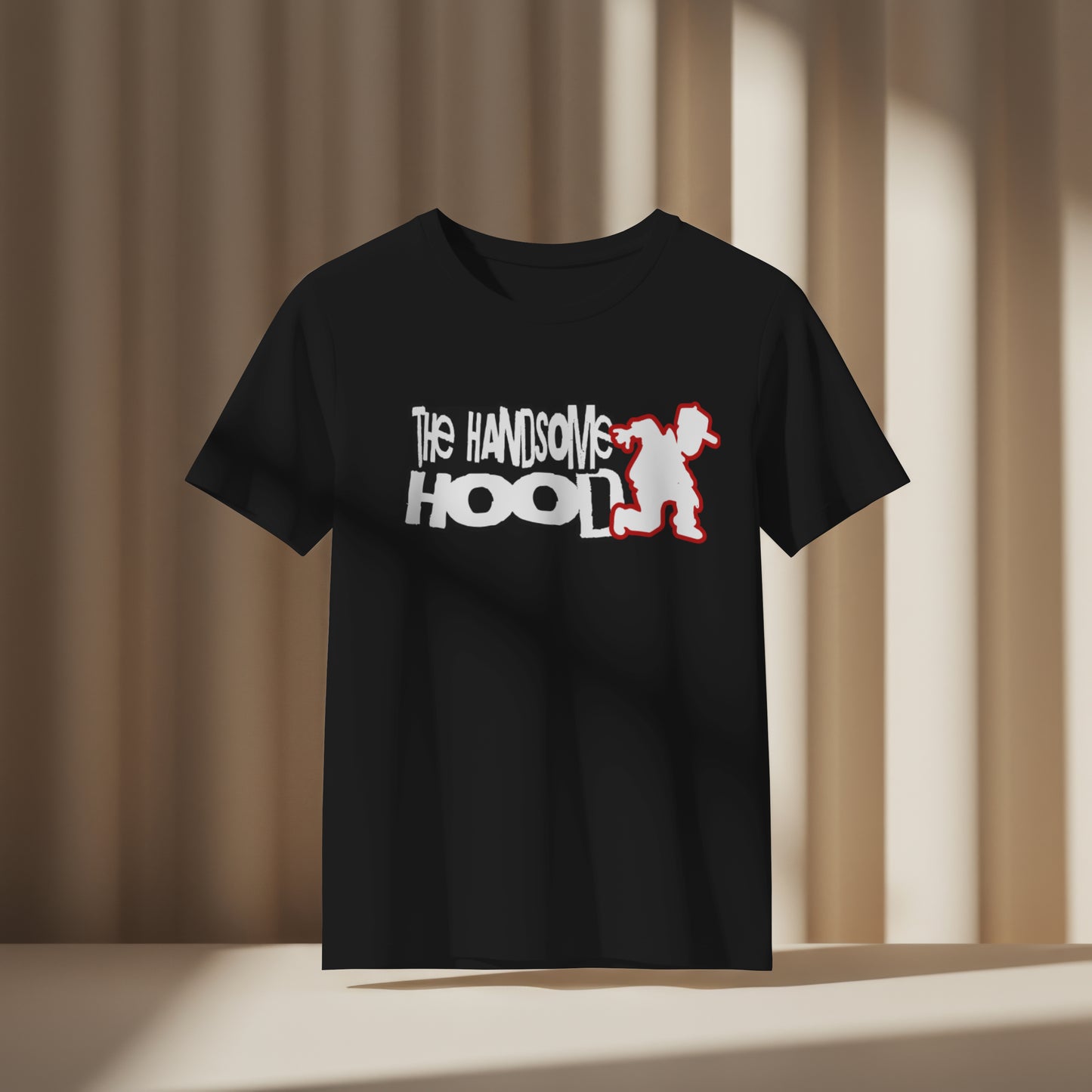 THE HANDSOME HOOD UNISEX T-SHIRT TAG MAN RED