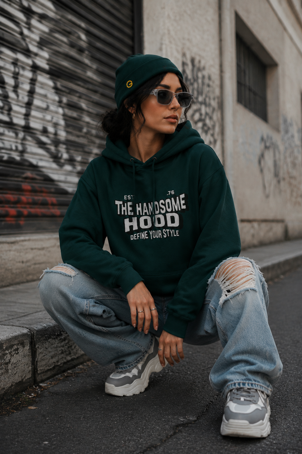 Fashion model — left