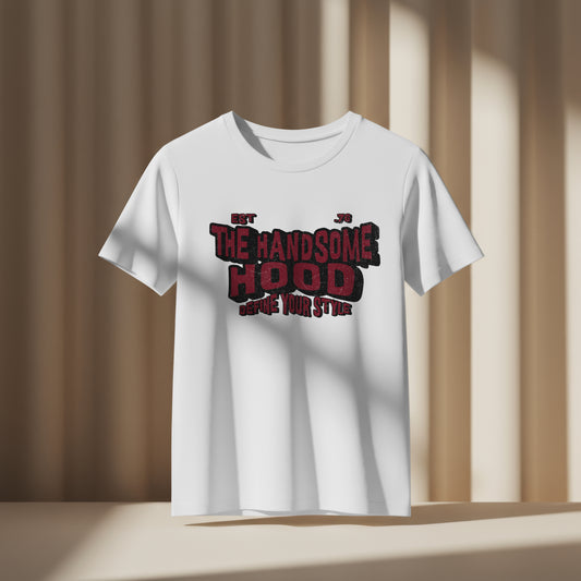 THE HANDSOME HOOD  UNISEX T-SHIRT RED BRICK