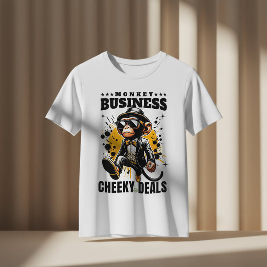 GRIMMZ UNISEX T-SHIRT MONKEY BUSINESS