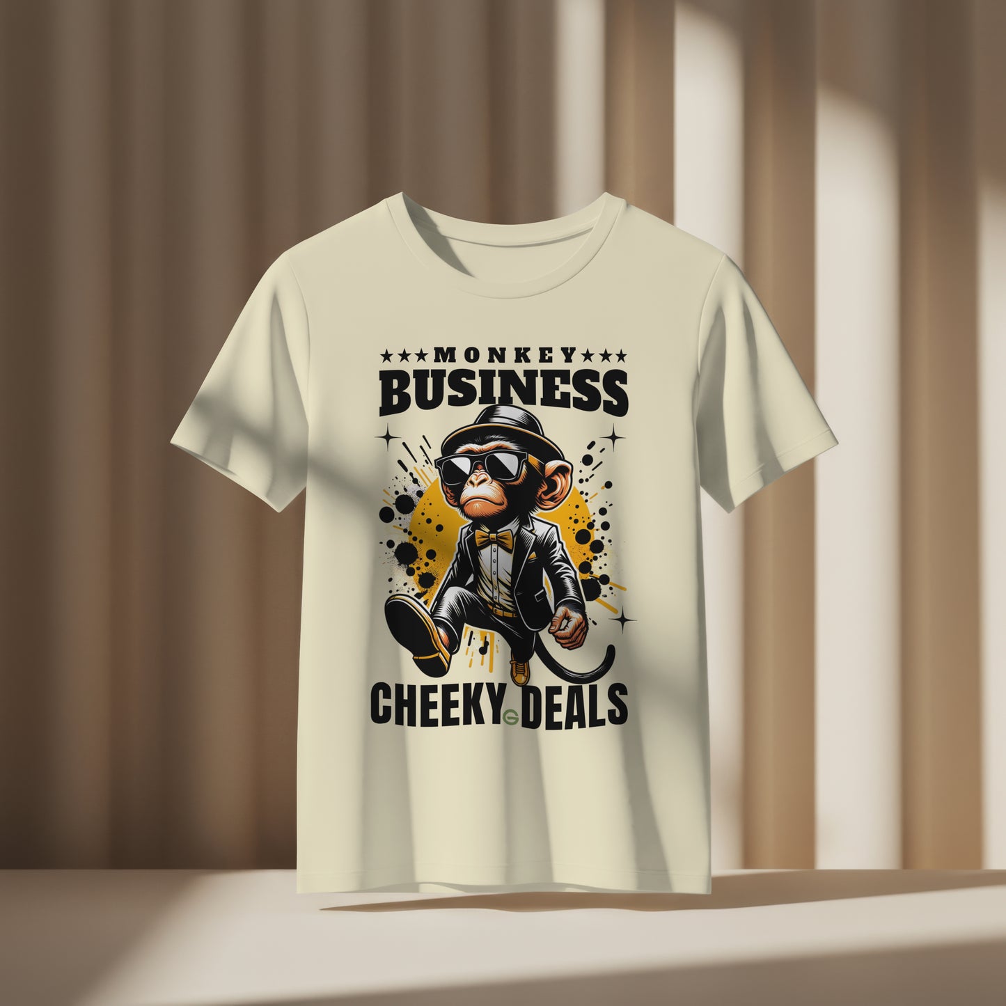 GRIMMZ UNISEX T-SHIRT MONKEY BUSINESS