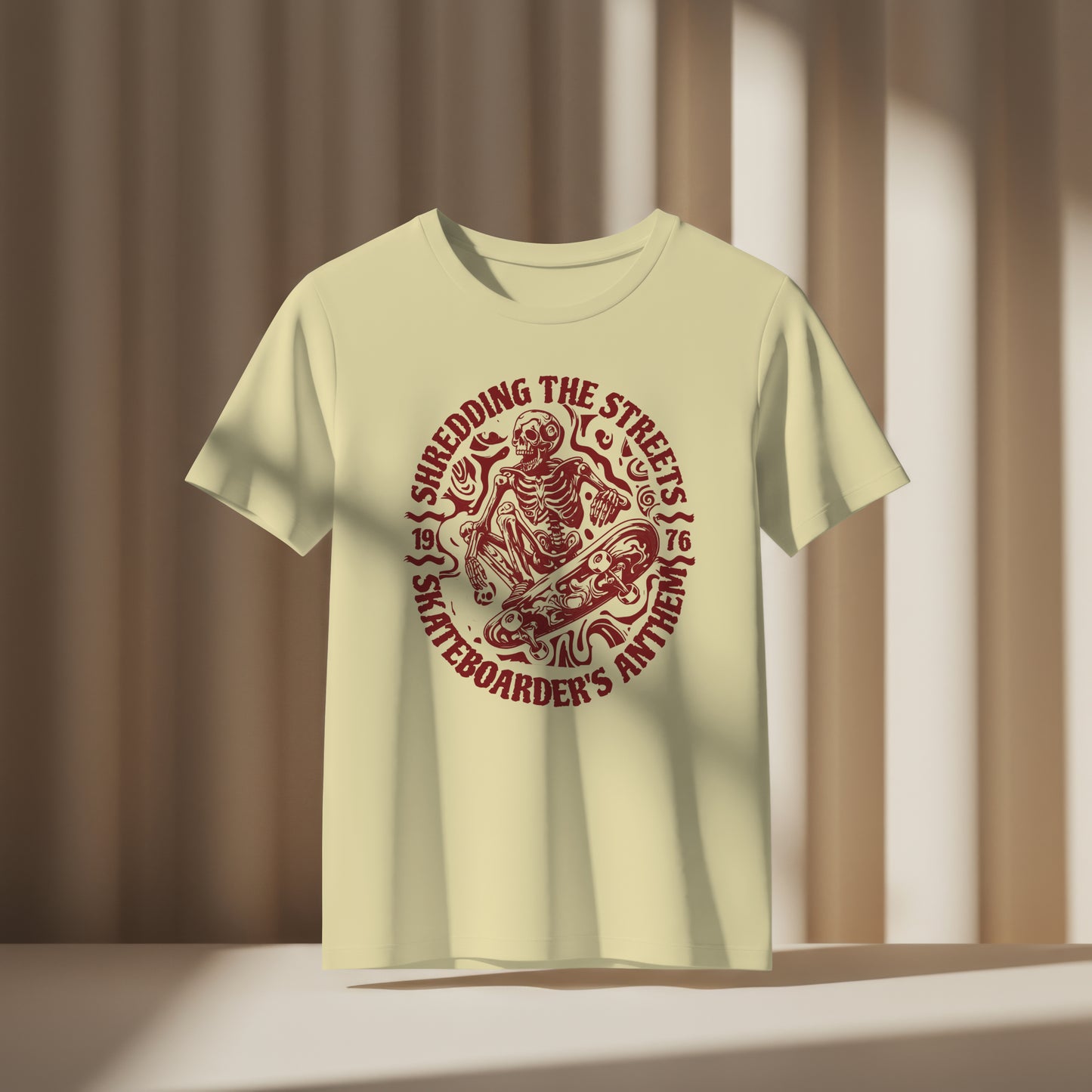 GRIMMZ UNISEX T-SHIRT SHREDDING THE STREETS RED